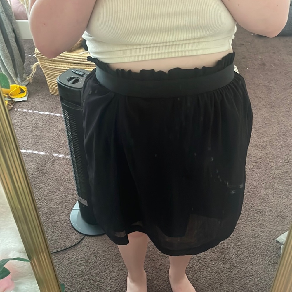 Black Flowy Skirt